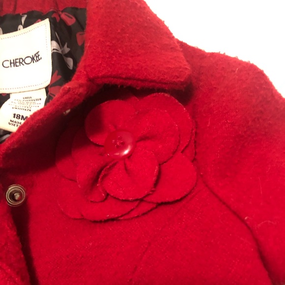 Cherokee Red Ruffle Will Blend Coat - Picture 2 of 5